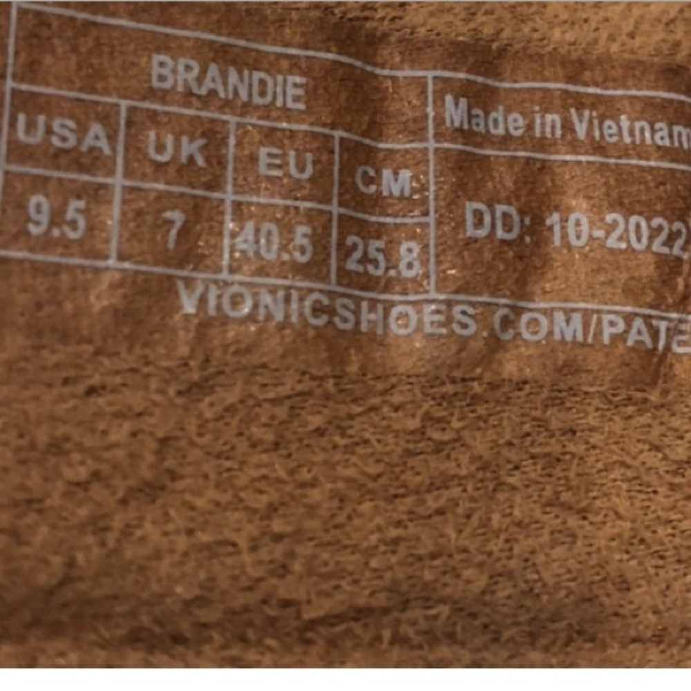 Vionic Brandie Platform Metallic Orange Sandal Shoes Hook Loop Strap Womens 9.5 - Picture 12 of 13